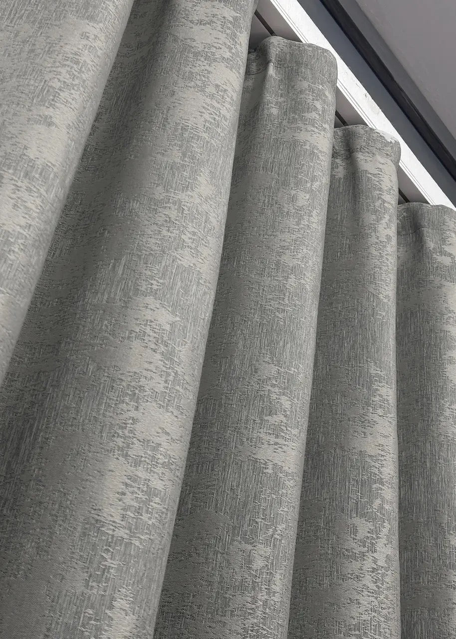Premium silver jacquard curtain set – durable, stylish, and designed to elevate any home décor.