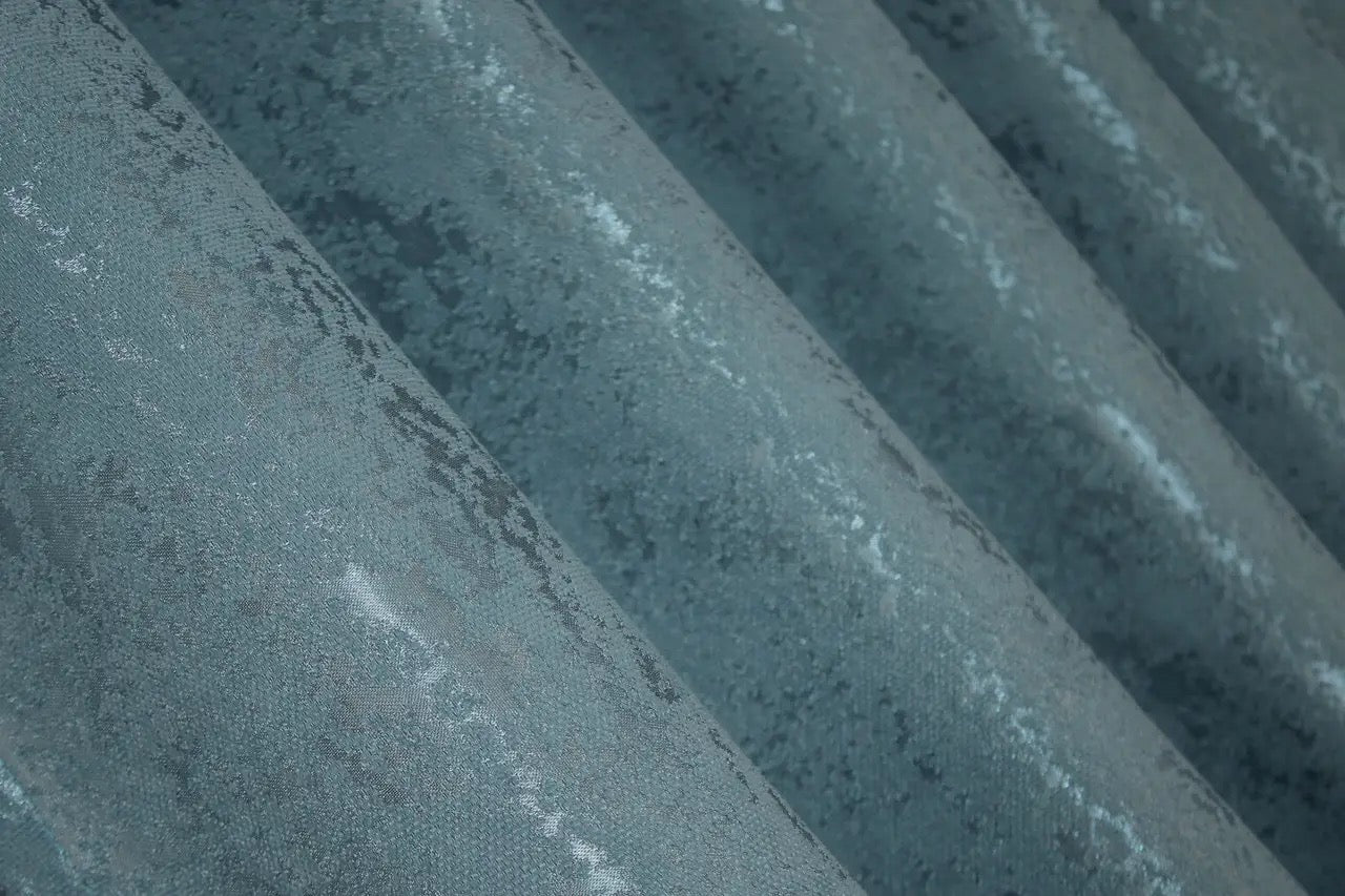 Versatile linen curtains in azure blue, adding a calming and elegant touch to any décor.