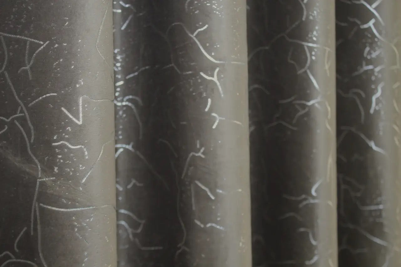 Stylish chocolate brown velvet curtains with premium fabric, ideal for creating a cozy and sophisticated atmosphere in your home.