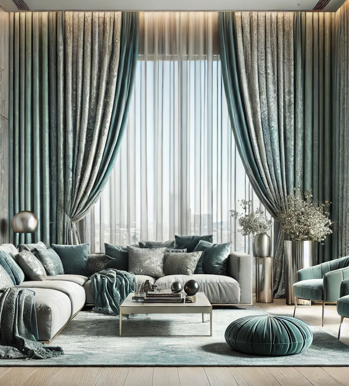 Jacquard Marble Curtains – "Sultan" Collection