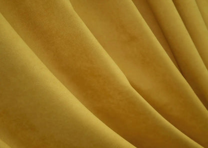 Luxurious Yellow Microvelvet Curtains – Set of 2 – 70% Light Blocking