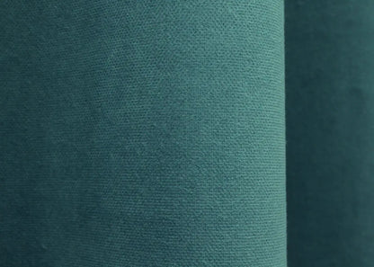 Luxurious Turquoise Microvelvet Curtains – Set of 2 – 70% Light Blocking