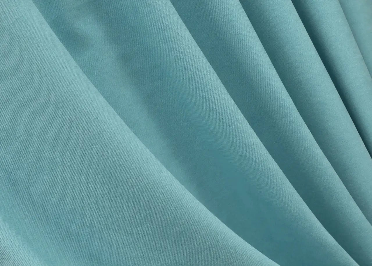 Elegant Sky Blue Microvelvet Curtains – Set of 2 – 70% Light Blocking