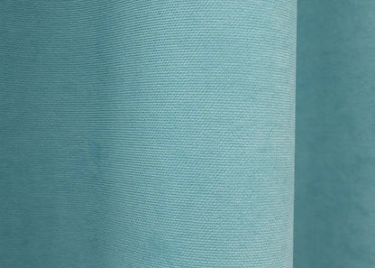 Elegant Sky Blue Microvelvet Curtains – Set of 2 – 70% Light Blocking