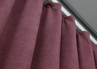 Elegant Dusty Rose Microvelvet Curtains – Set of 2 – 70% Light Blocking