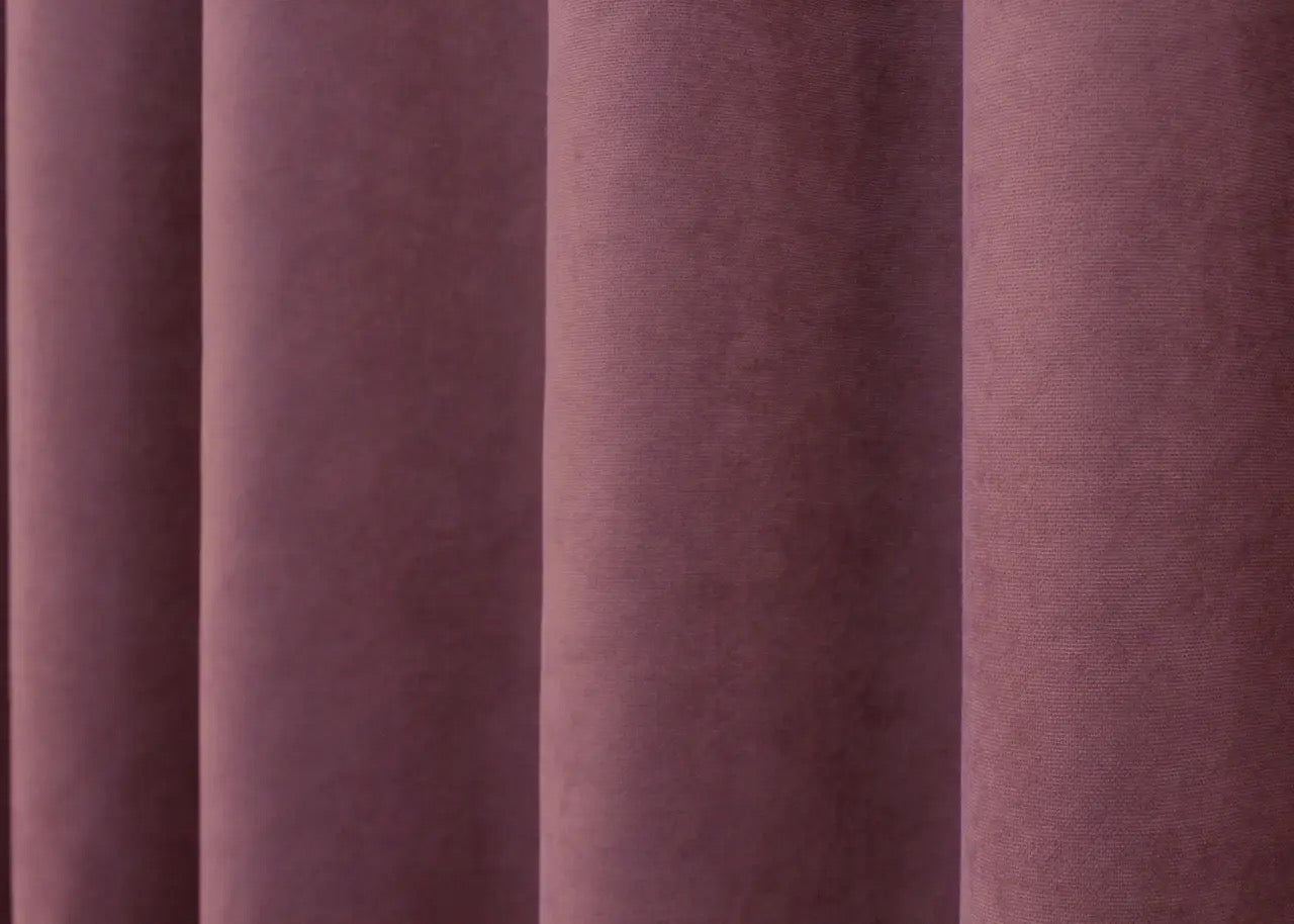 Elegant Dusty Rose Microvelvet Curtains – Set of 2 – 70% Light Blocking