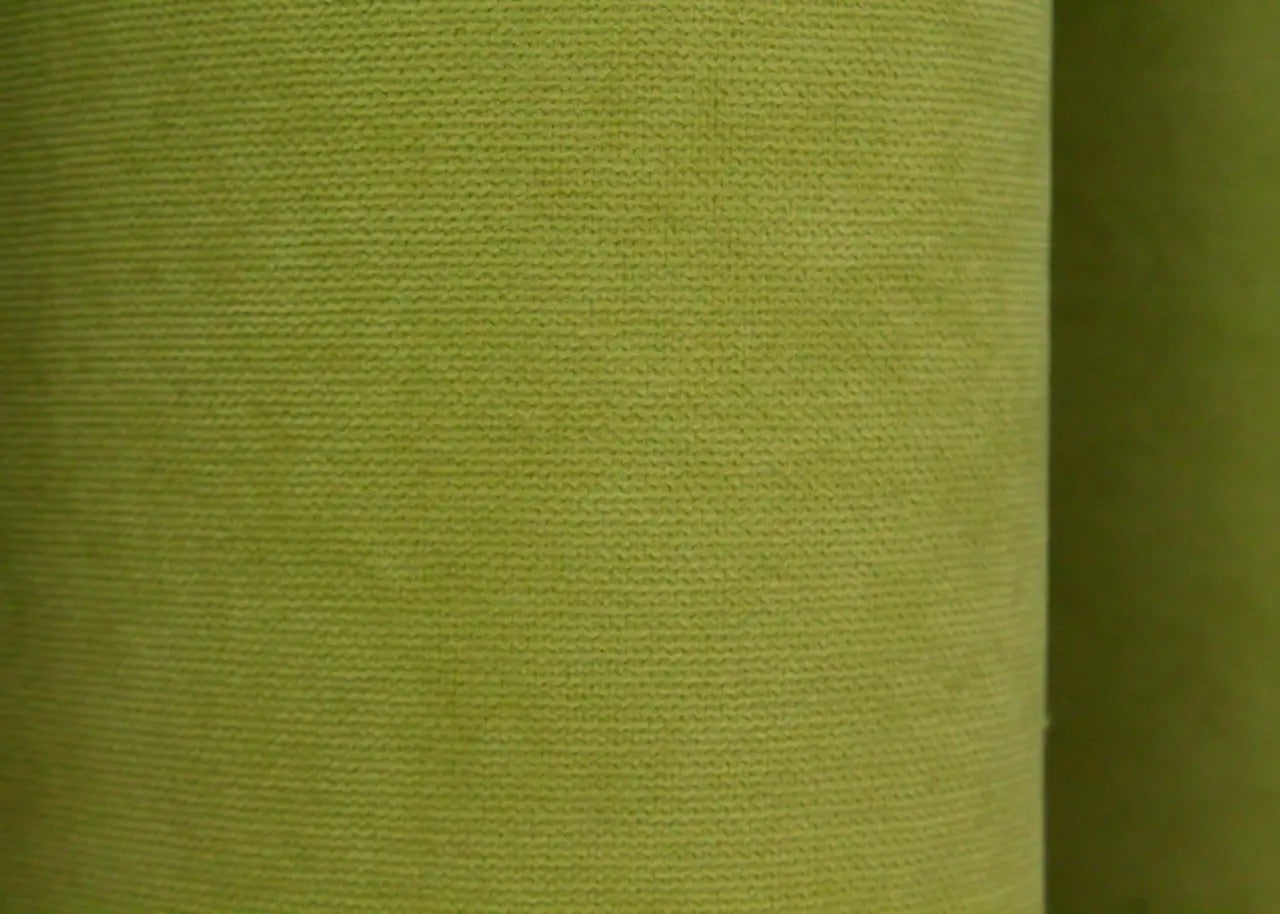 Vibrant Lime Green Microvelvet Curtains – Set of 2 – 70% Light Blocking