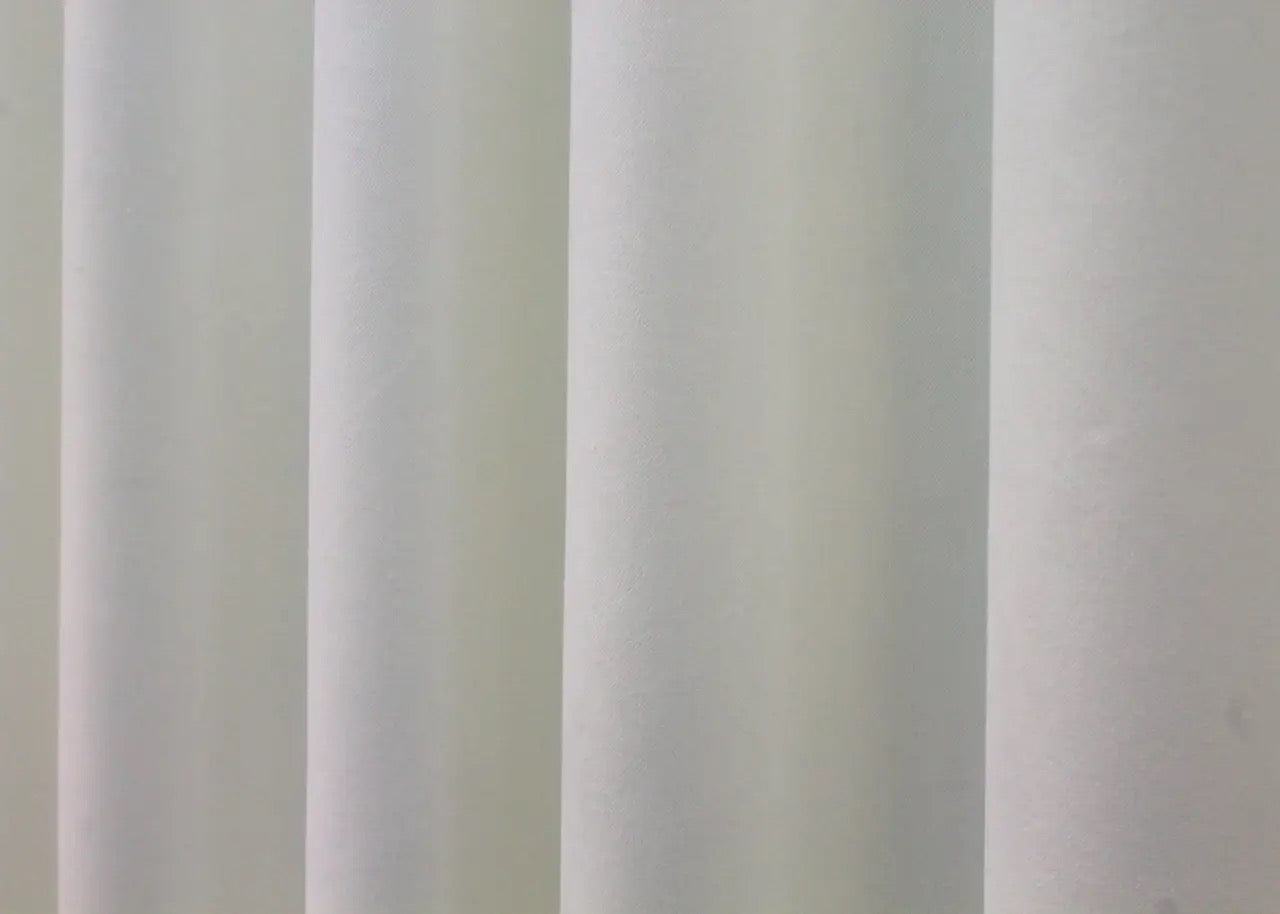 Elegant Milk White Microvelvet Curtains – Set of 2 – 70% Light Blocking