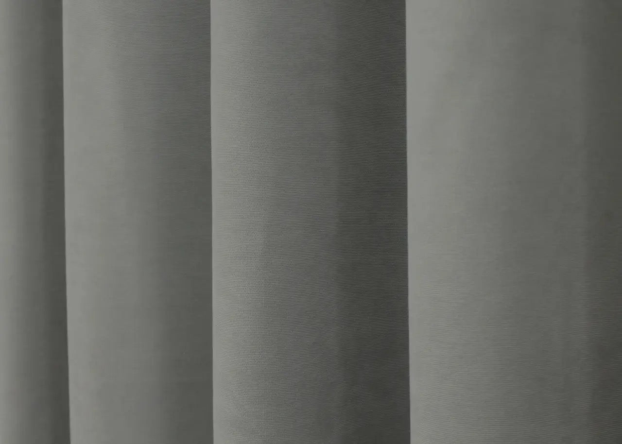 Elegant Light Gray Microvelvet Curtains – Set of 2 – 70% Light Blocking