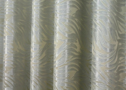 Elegant Cream Jacquard Curtains – Magic Collection – Set of 2 – 65% Light Blocking