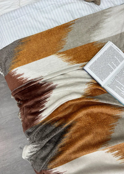 Плед-покривало велсофт DECORATOR ETHNIC MODERN 150×210 см, різнобарвне