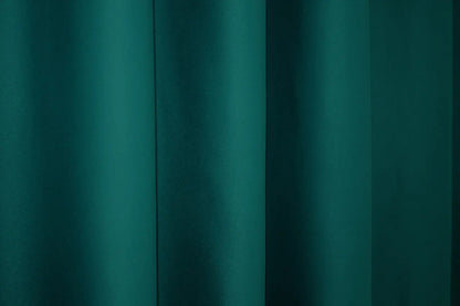 Elegant Emerald Blackout Curtains – Fusion Dimout Collection – Set of 2 – 95% Light Blocking