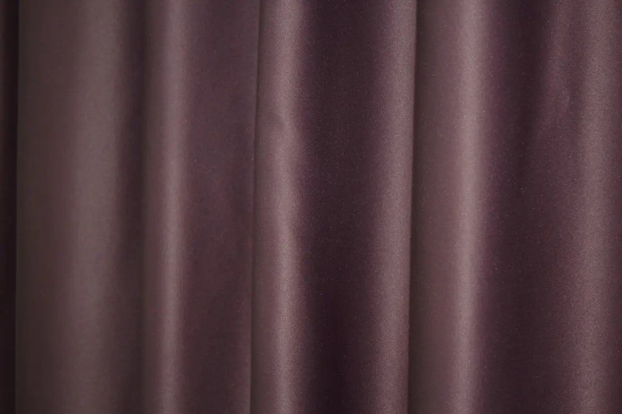 Elegant Dark Marsala Blackout Curtains – Fusion Dimout Collection – Set of 2 – 95% Light Blocking