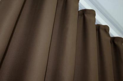 Elegant Chocolate Blackout Curtains – Bagema Rvs Collection – Set of 2 – 95% Light Blocking