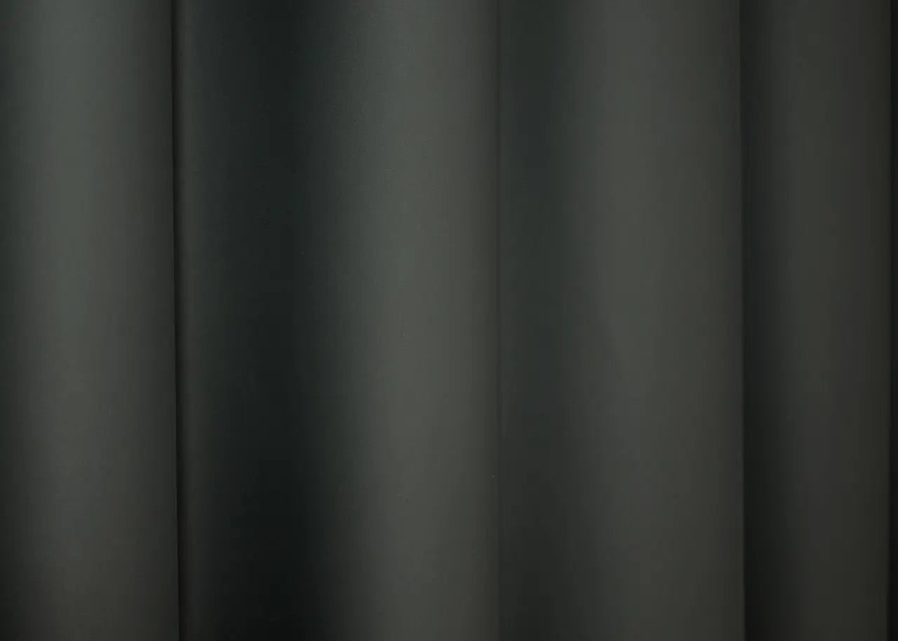 Elegant Dark Gray Blackout Curtains – Midnight Collection – Set of 2 – 95% Light Blocking