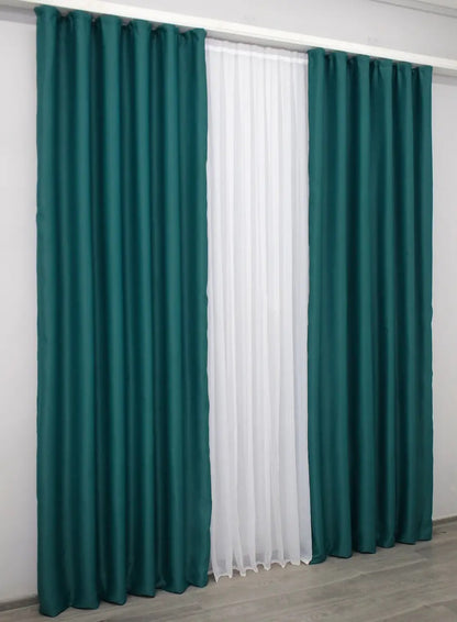 Elegant Emerald Blackout Curtains – Bagema Rvs Collection – Set of 2 – 95% Light Blocking