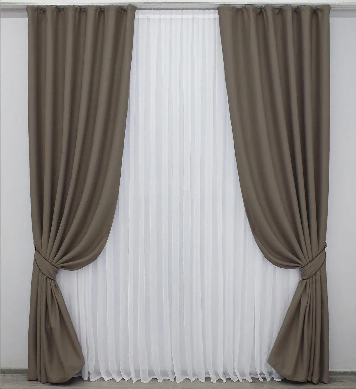 Elegant Cocoa Blackout Curtains – Bagema Rvs Collection – Set of 2 – 95% Light Blocking