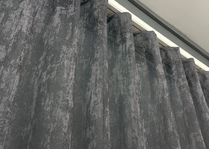  Charcoal grey curtain – sheer jacquard texture for modern rooms