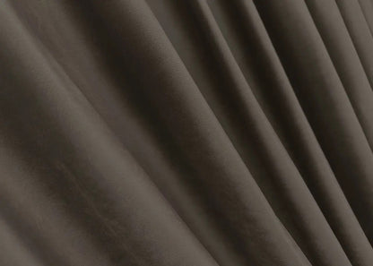 Classic wenge brown velvet curtains with an ultra-soft plush feel, designed for room darkening, insulation, and elegant home decoration.
