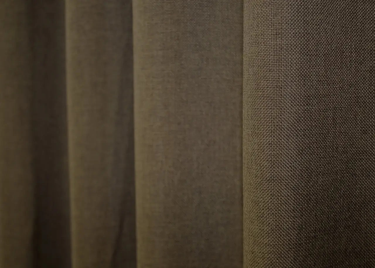  brown linen curtains, perfect for a Scandinavian or rustic interior.
