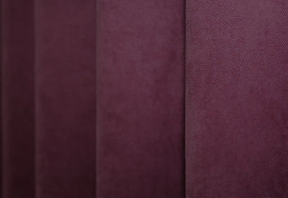 Soft-touch burgundy microvelvet drapes with an elegant flow, perfect for cosy and romantic spaces.
