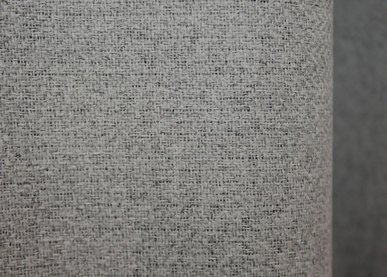 Hotel-quality blackout linen curtains in light grey, offering complete privacy and a luxurious feel for any room.
