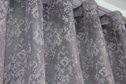 Grey curtain for bedrooms – light-filtering and elegant