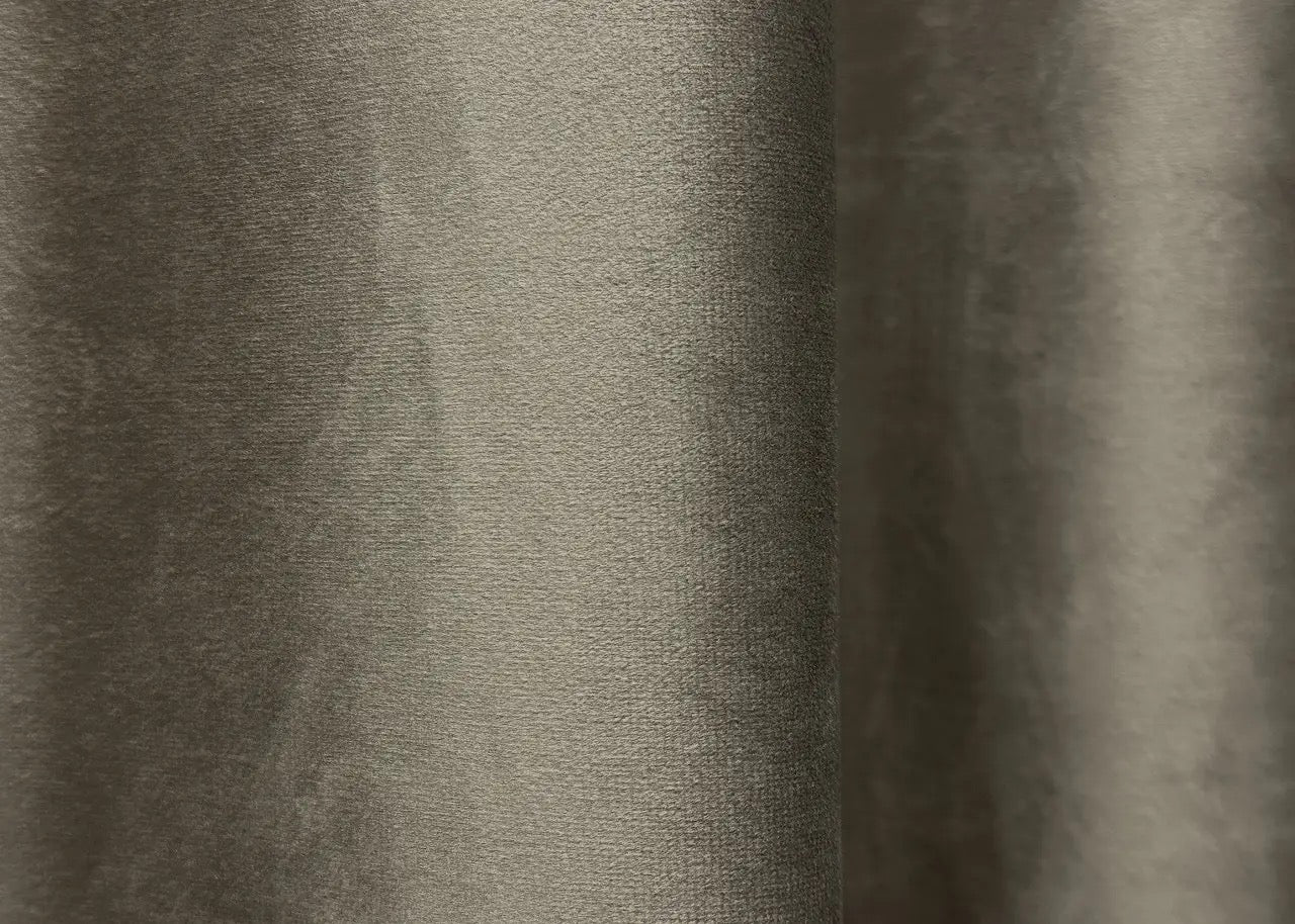 Hazelnut-coloured premium velvet curtains with an elegant design, perfect for stylish home decoration.
