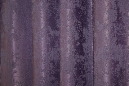 Rich purple jacquard curtains with a soft woven texture, enhancing both modern and classic home interiors.
