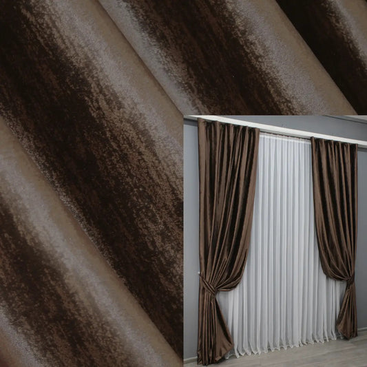 Luxurious Brown Velvet Curtains – Set of 2 – Soft Premium Fabric Drapes for Living Rooms & Bedrooms
Elevate your home with the luxurious brown velvet curtains. Made from high-quality velvet fabric, these curtains provide a rich texture that adds warmth and sophistication to your living rooms and bedrooms. Ideal for creating a cozy and elegant ambiance, these drapes are perfect for any home.