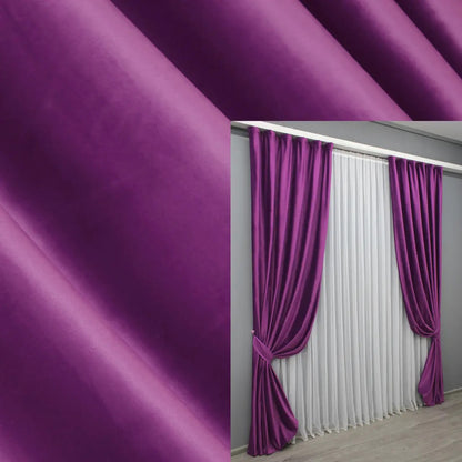 Luxurious Fuchsia Velvet Curtains – Set of 2 – Soft Premium Fabric Drapes for Living Rooms & Bedrooms
These luxurious fuchsia velvet curtains bring a vibrant and sophisticated touch to your home. Made from high-quality velvet fabric, they provide a plush texture and excellent light-blocking performance, making them perfect for bedrooms, living rooms, and dining spaces.