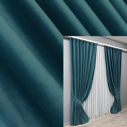 Luxurious murrena velvet curtains with a soft, rich texture, perfect for creating a sophisticated home décor.
