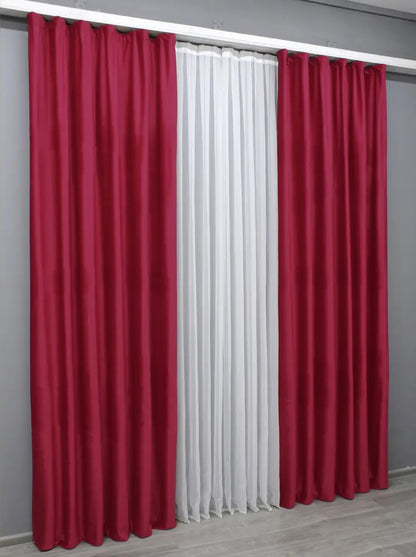 Red Velvet Curtains – Soft Premium Fabric Drapes for Living Room & Bedroom
Experience the luxurious feel of red velvet curtains in your home. These premium fabric drapes add sophistication and charm to any room, offering excellent light-blocking performance and a plush texture.
