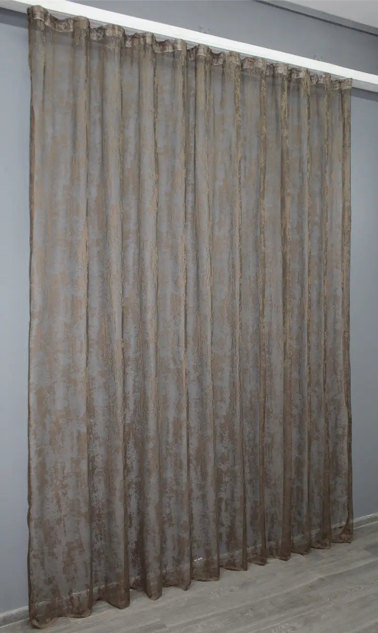 Medium brown curtain for rustic or nature-inspired interiors