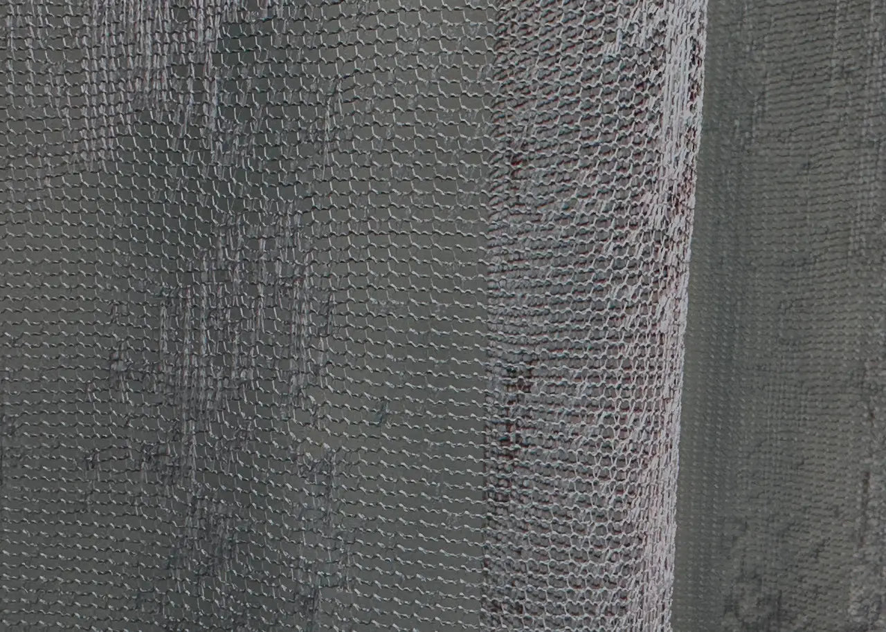 Modern graphite curtain with breathable mesh for refined space