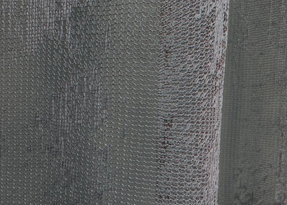 Modern graphite curtain with breathable mesh for refined space