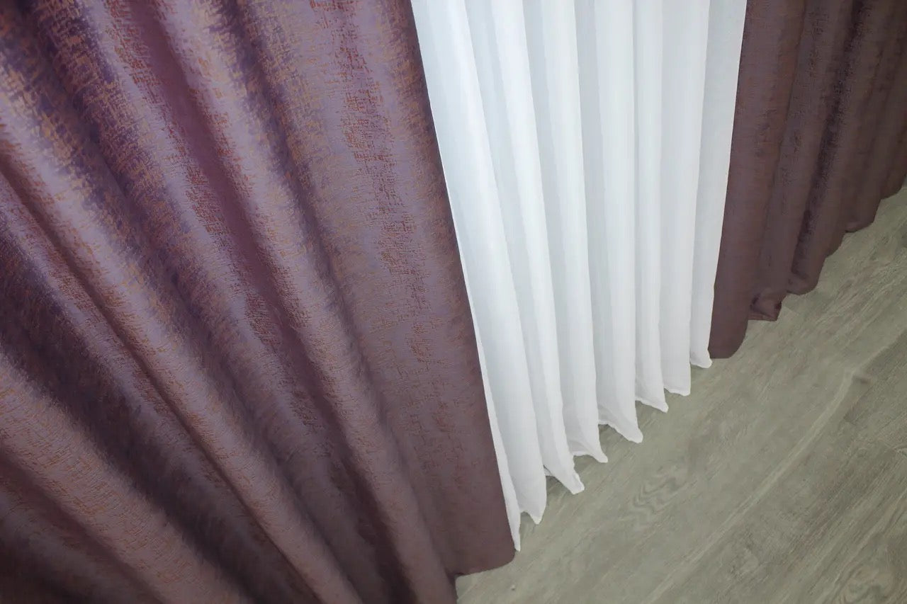 Plum Velvet Curtains – Soft Premium Fabric with 90% Light Blocking for Elegant Rooms, Set of 2
Elevate your living space with rich plum velvet curtains. Their deep purple hue creates an opulent atmosphere, while the blackout fabric ensures privacy and comfort. Ideal for creating a luxurious look in any room.
