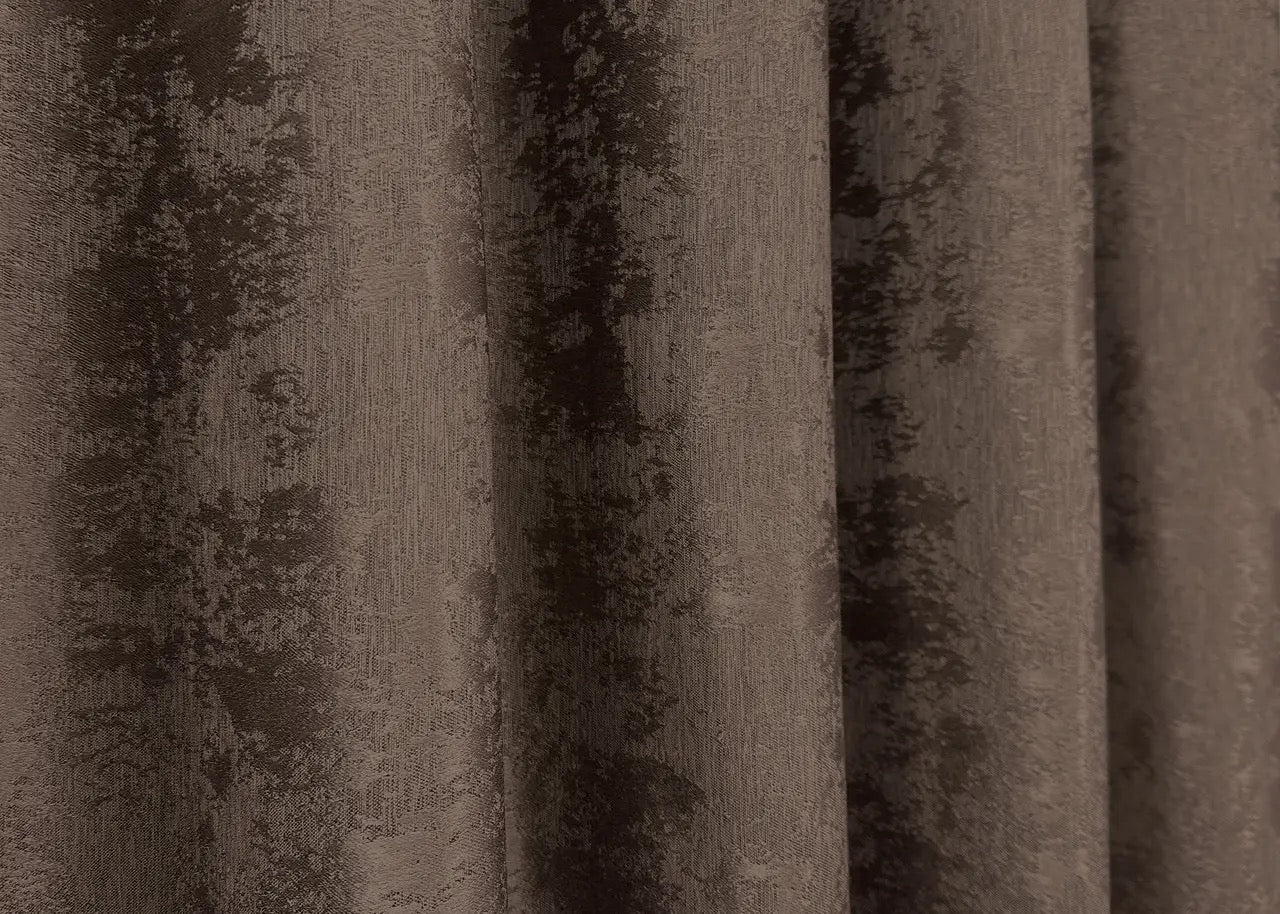 Premium brown jacquard curtain set – stylish, durable, and perfect for enhancing a refined living environment.
