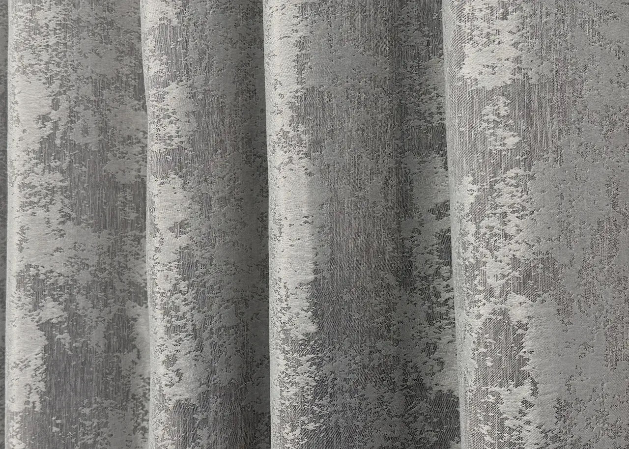 Premium polished silver jacquard curtain set – durable, stylish, and perfect for achieving a chic and contemporary look.
