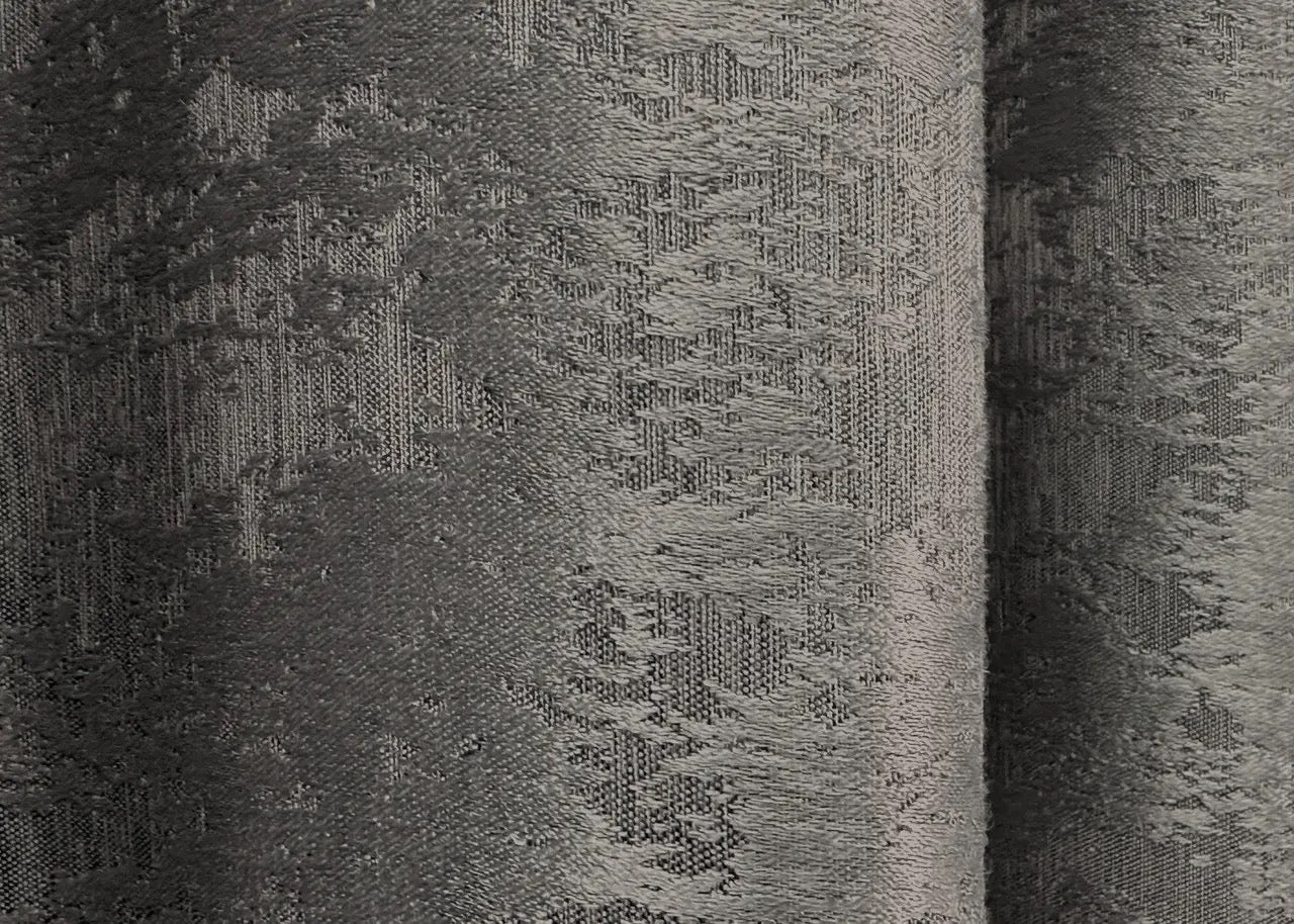 Premium dark grey jacquard curtain set – stylish, durable, and perfect for enhancing a refined living environment.
