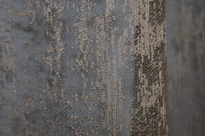 Ready-made sheer curtain in brown – 3x2.7m, breathable and stylish