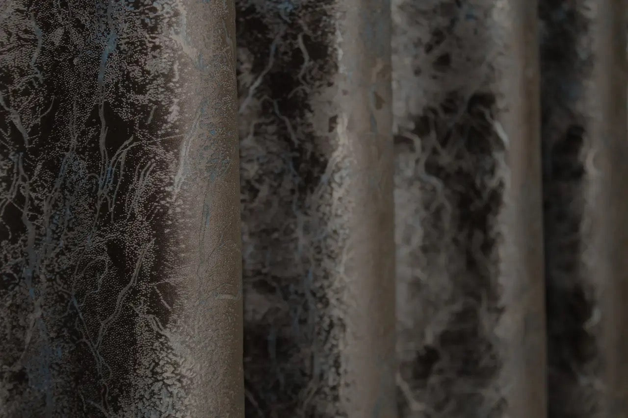 Soft premium wenge velvet drapes for bedrooms and living rooms, creating a peaceful and stylish environment.
