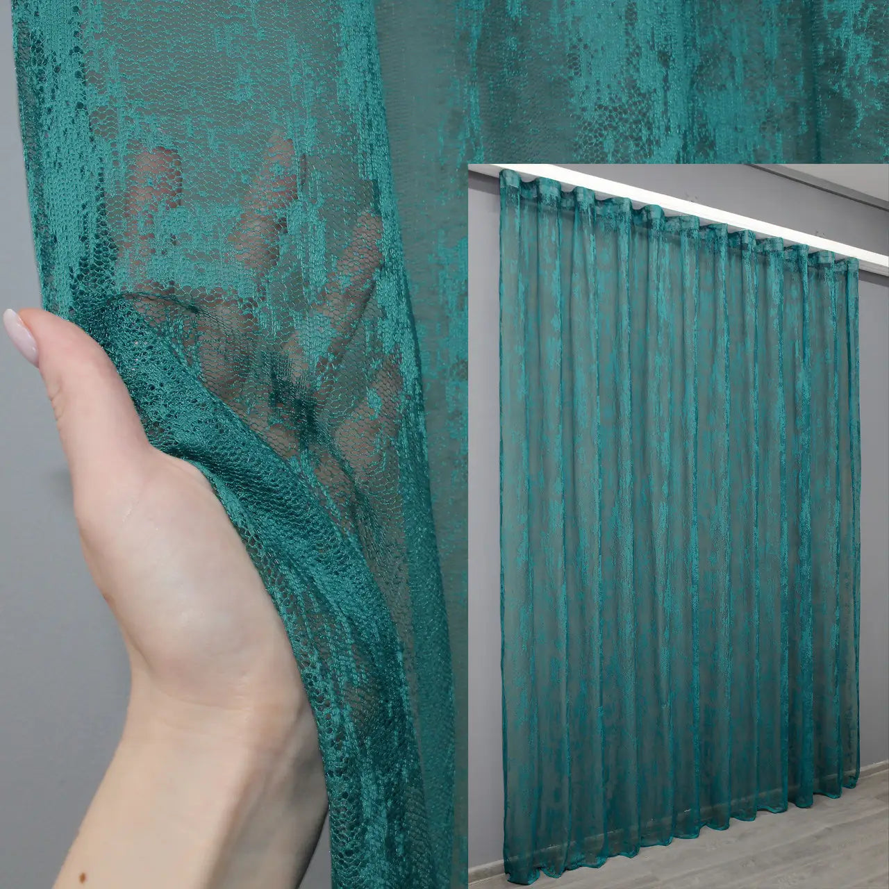 Sea green curtain – perfect for contemporary summer rooms
