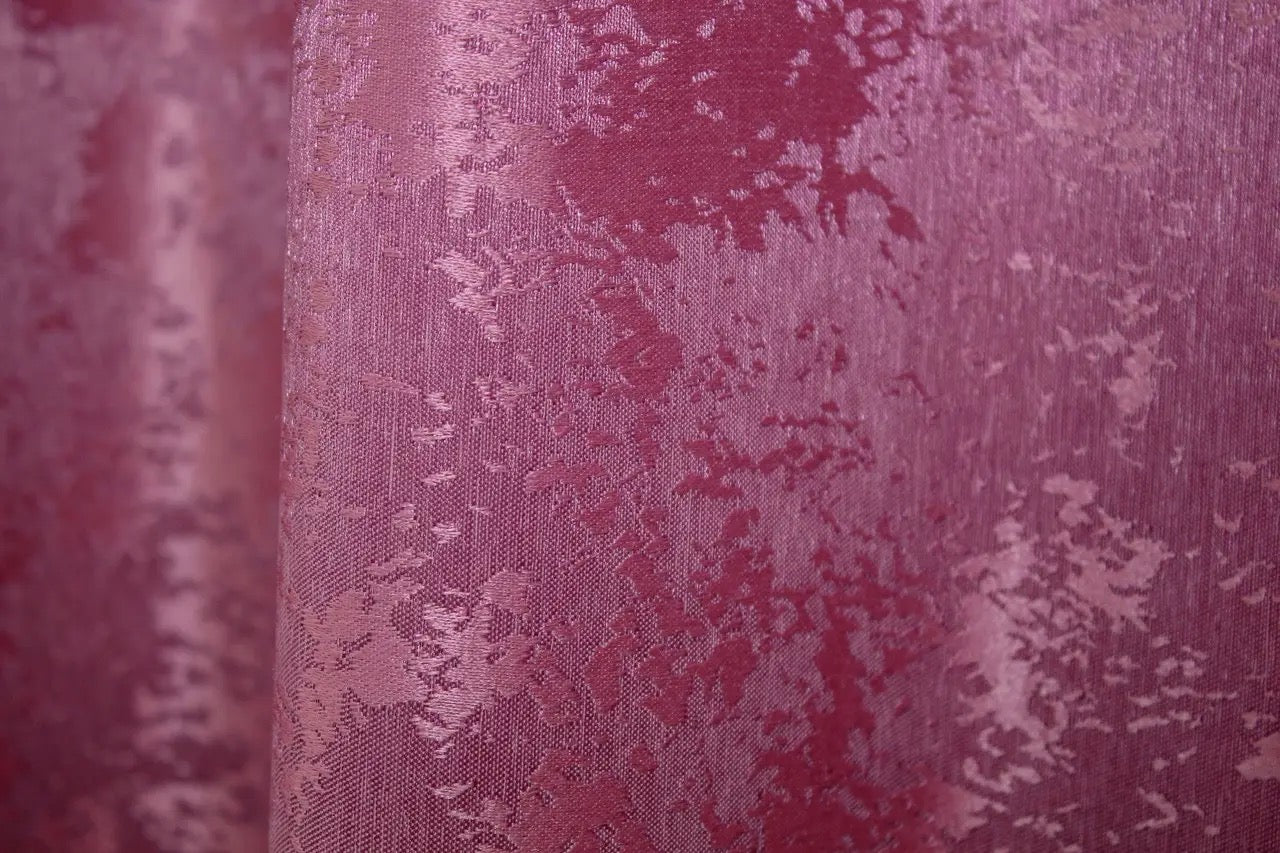 Vibrant raspberry curtains with a rich tone, blending seamlessly into contemporary and traditional interior designs.
