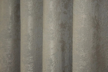 Semi-blackout cappuccino jacquard curtains that filter natural light while enhancing the aesthetics of any space.
