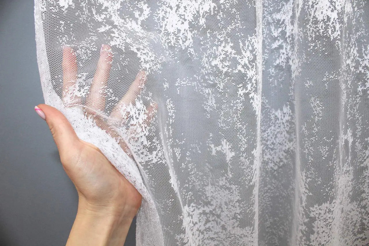 Sheer white curtain for bedrooms – enhances brightness and calm