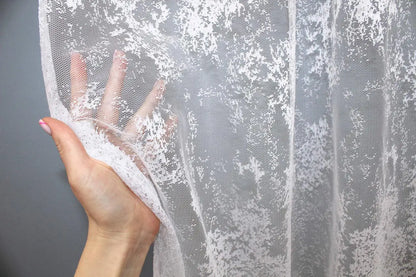 Sheer white curtain for bedrooms – enhances brightness and calm